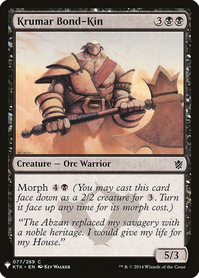 Krumar Bond Kin (77) [LIST]