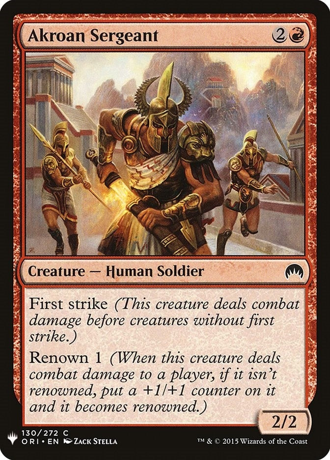 Akroan Sergeant (130) [LIST]