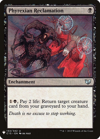 Phyrexian Reclamation (133) [LIST]