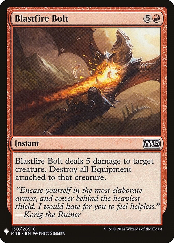Blastfire Bolt (130) [LIST]
