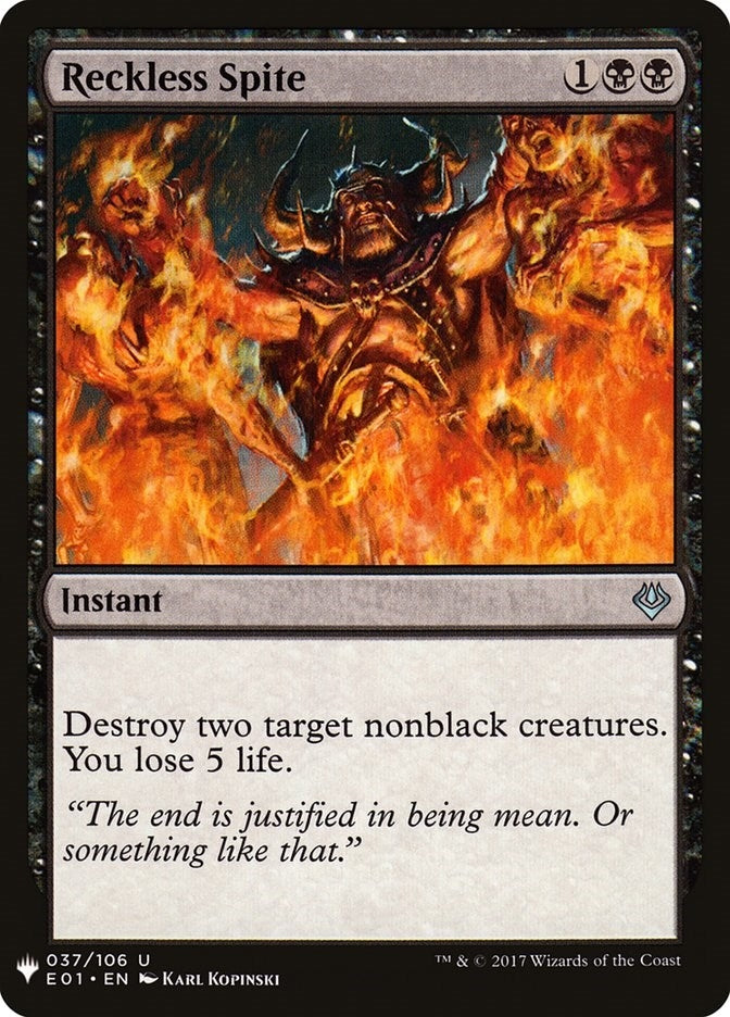 Reckless Spite (37) [LIST]