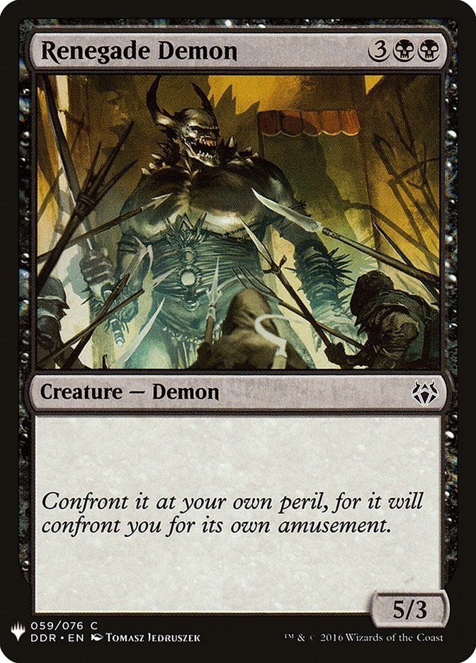 Renegade Demon (59) [LIST]
