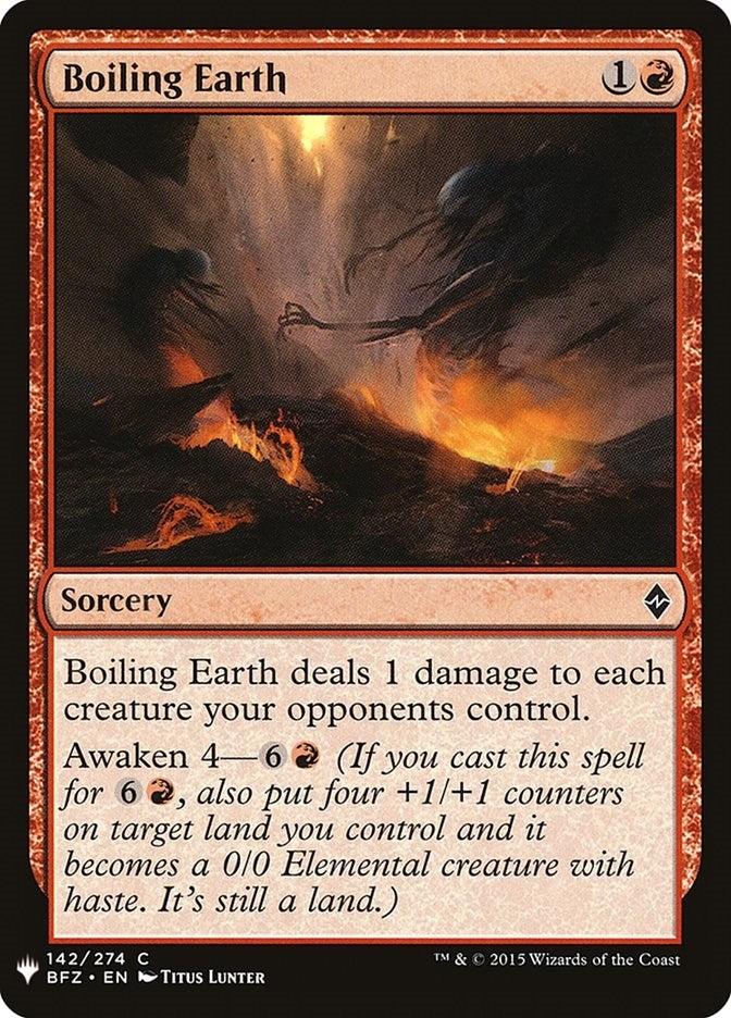 Boiling Earth (142) [LIST]