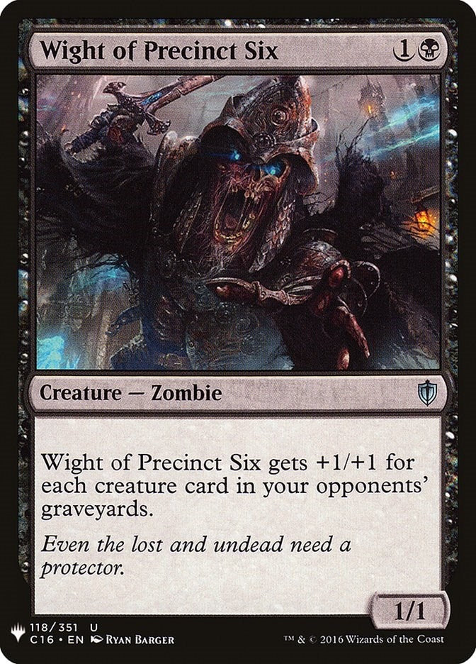 Wight of Precinct Six (118) [LIST]