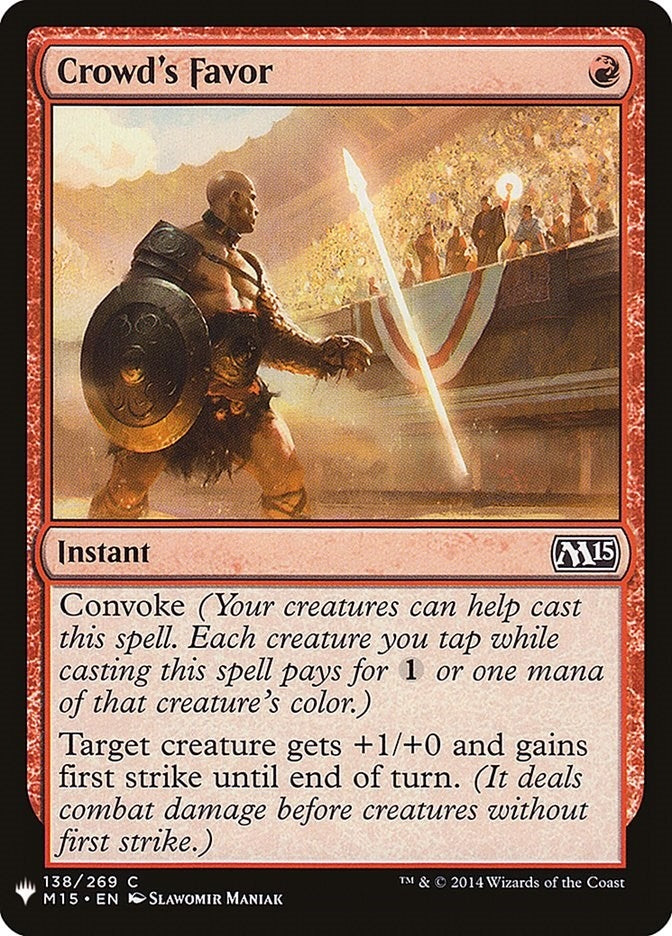 Crowds Favor (138) [LIST]