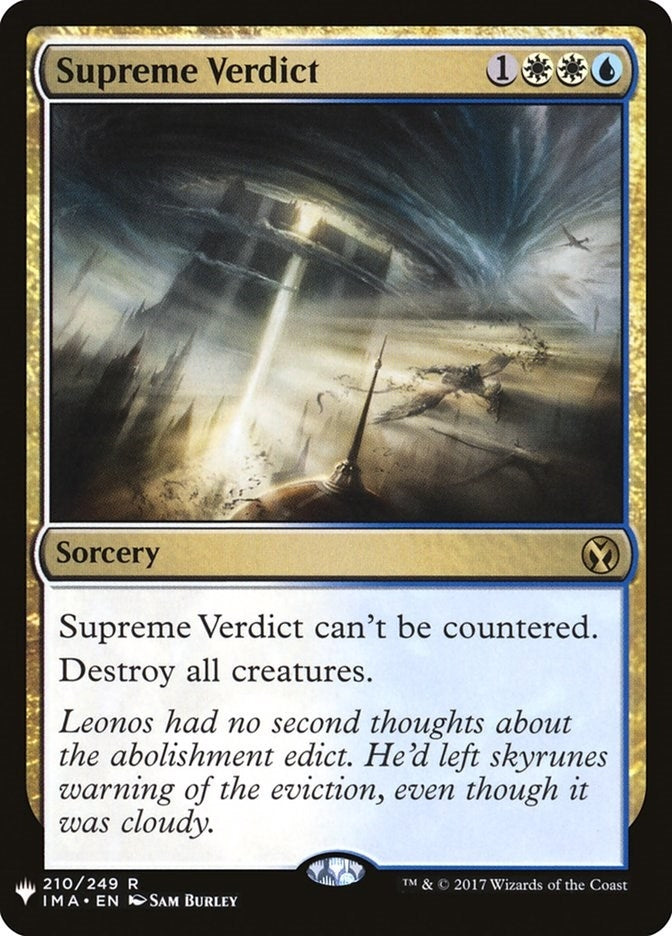 Supreme Verdict (210) [LIST]
