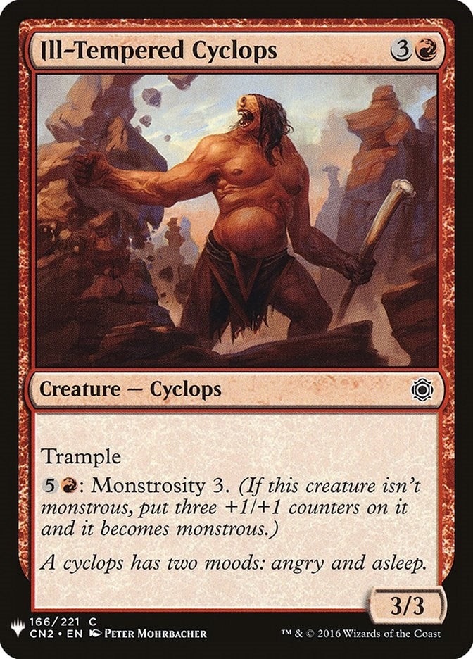 Ill Tempered Cyclops (166) [LIST]