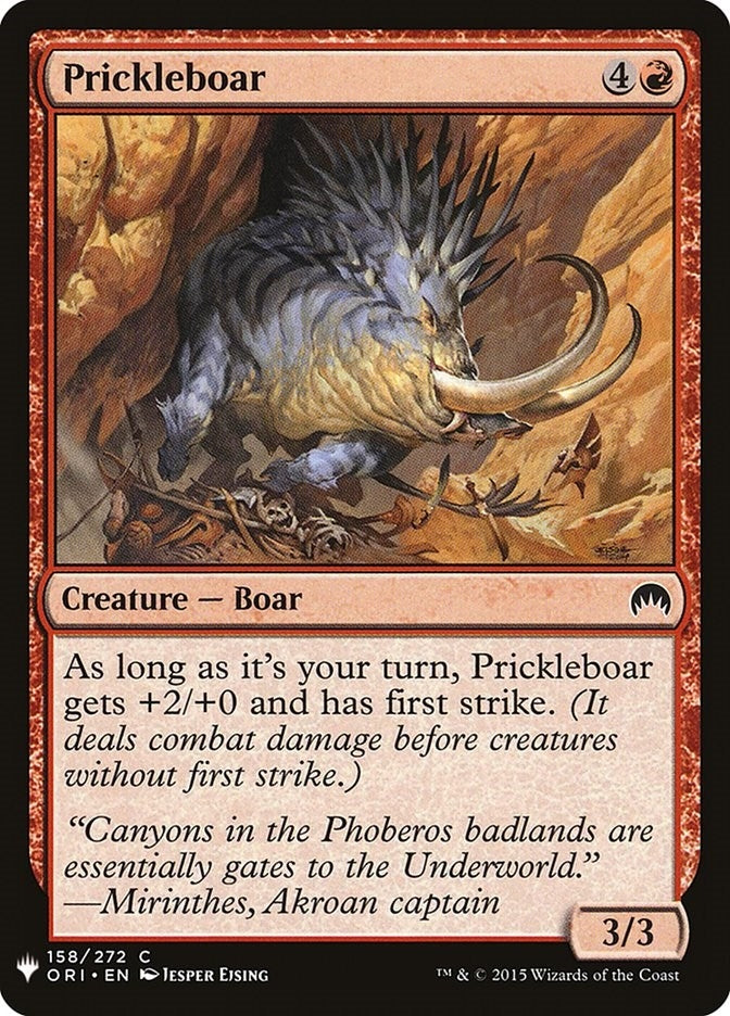 Prickleboar (158) [LIST]