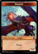 Dragon Dinosaur Double Sided Token (2 // 3) [GN2]