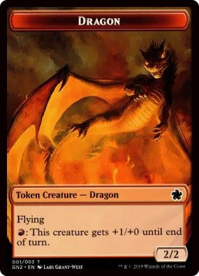 Dragon 001 Zombie Double Sided Token (1 // 6) [GN2]