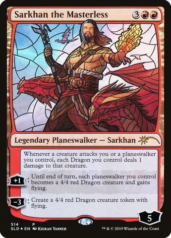 Sarkhan the Masterless Stained Glass (514) [SLD]