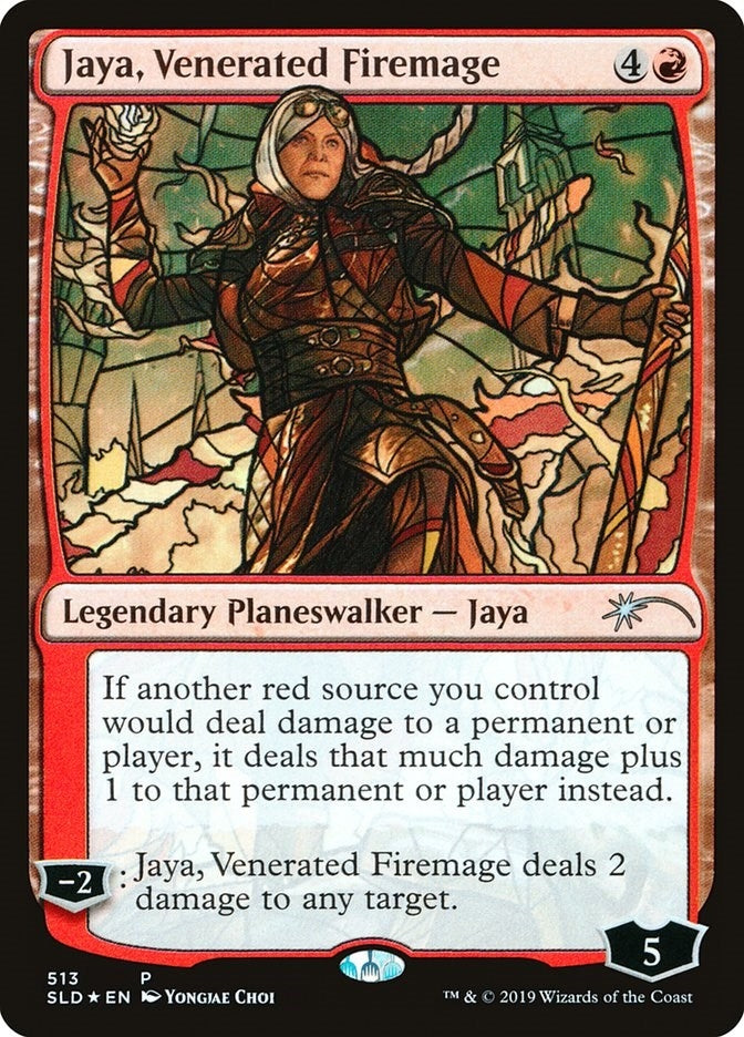Jaya Venerated Firemage Stained Glass (513) [SLD]