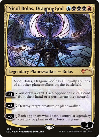 Nicol Bolas Dragon God Stained Glass (522) [SLD]