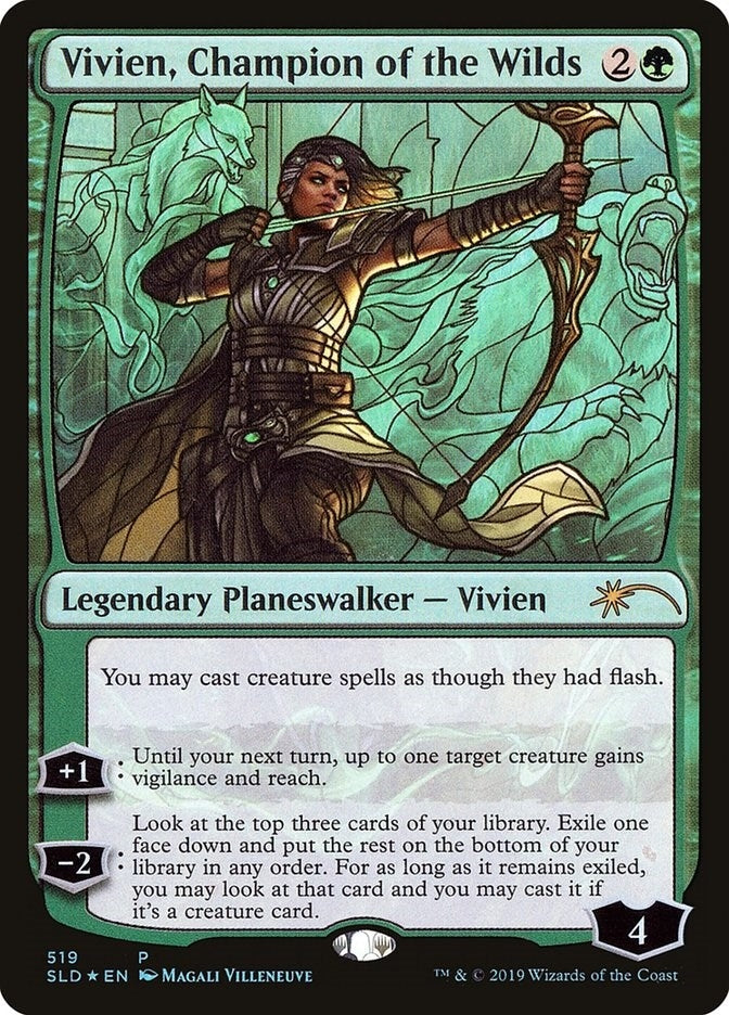 Vivien Champion of the Wilds Stained Glass (519) [SLD]