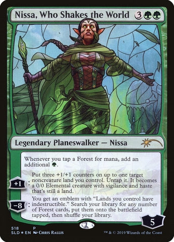 Nissa Who Shakes the World Stained Glass (518) [SLD]