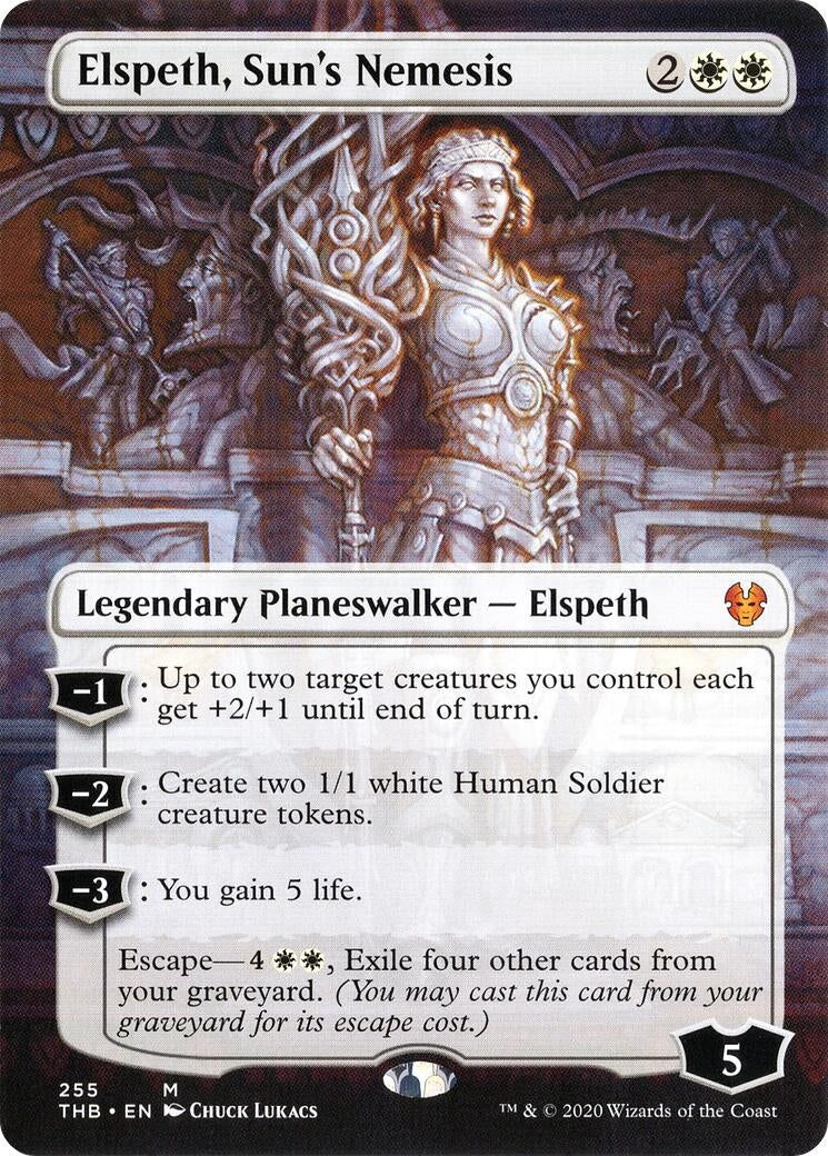 Elspeth, Sun's Nemesis (Borderless) [Theros Beyond Death]