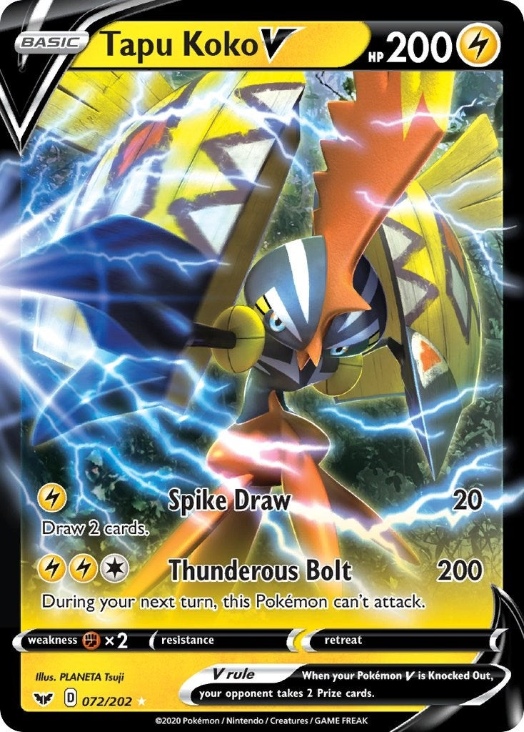 Tapu Koko V (072/202) [SWSH01]