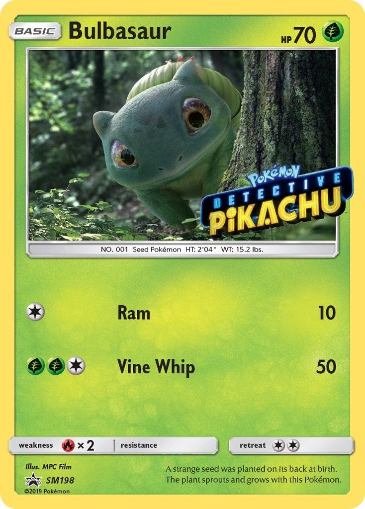Bulbasaur SM198 Detective Pikachu Stamped (SM198) [SMP]
