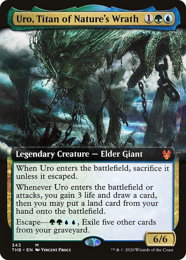 Uro Titan of Natures Wrath Extended Art (343) [THB]