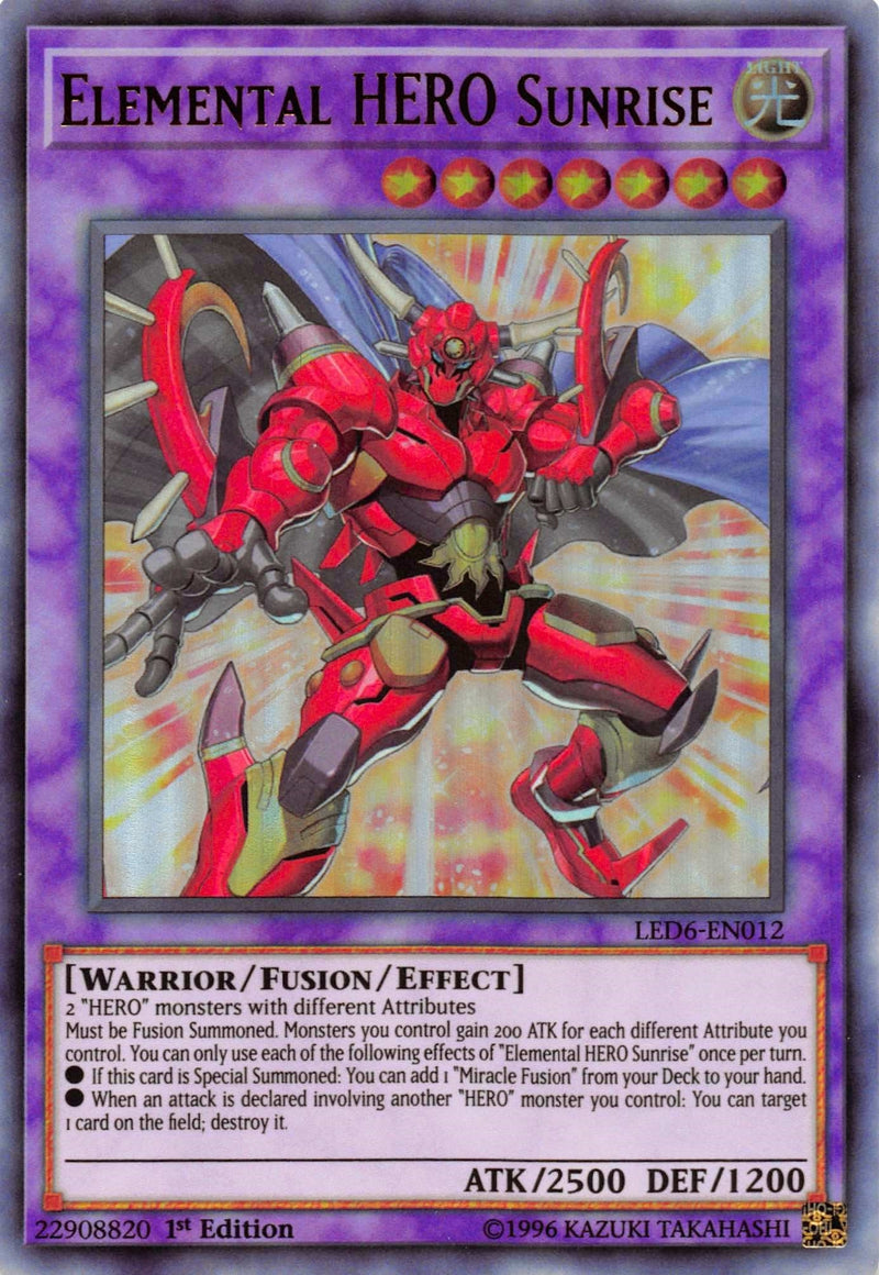 Elemental HERO Sunrise (LED6-EN012) [LED6]