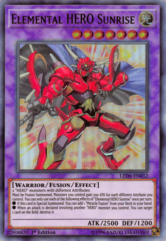 Elemental HERO Sunrise (LED6-EN012) [LED6]