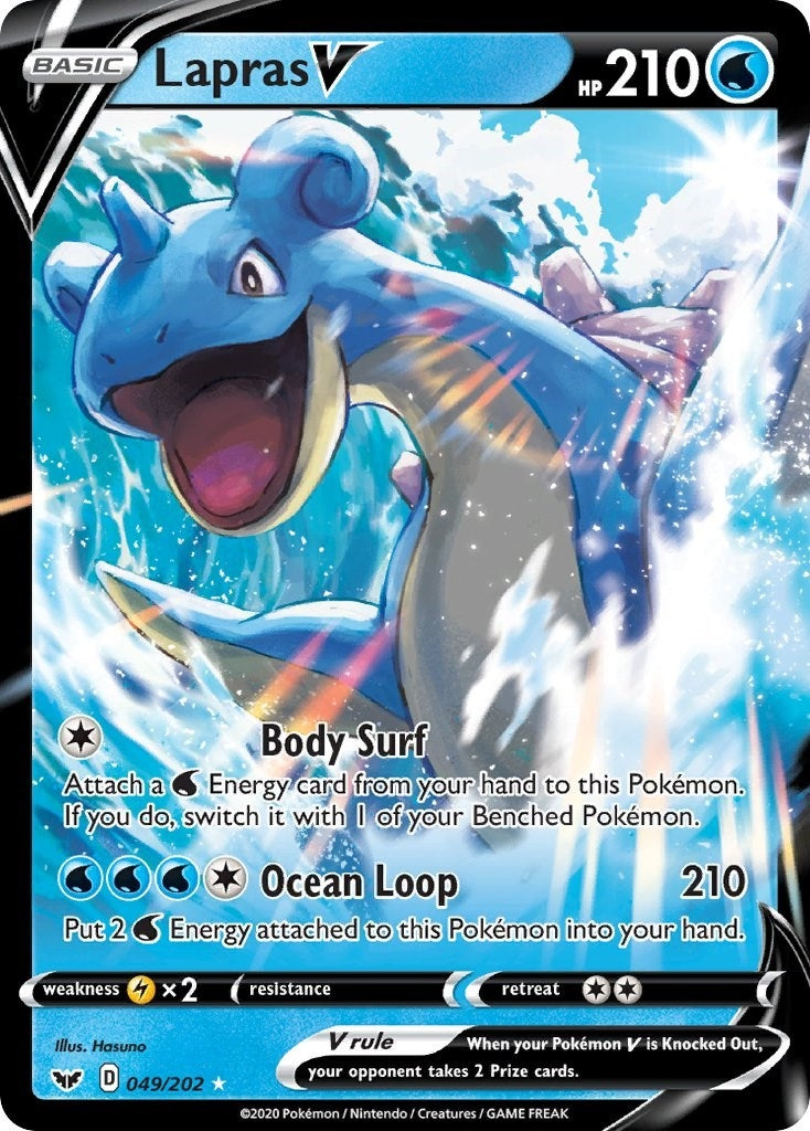 Lapras V (049/202) (SWSH01: Sword & Shield Base Set)