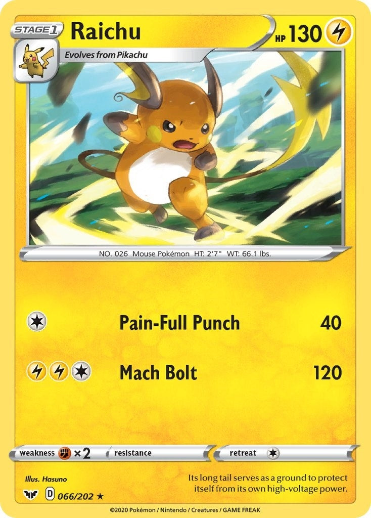 Raichu (066/202) [SWSH01]