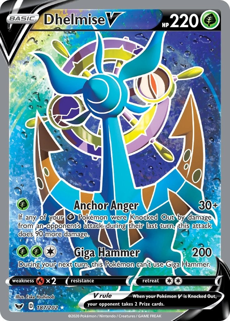 Dhelmise V Full Art (187/202) [SWSH01]