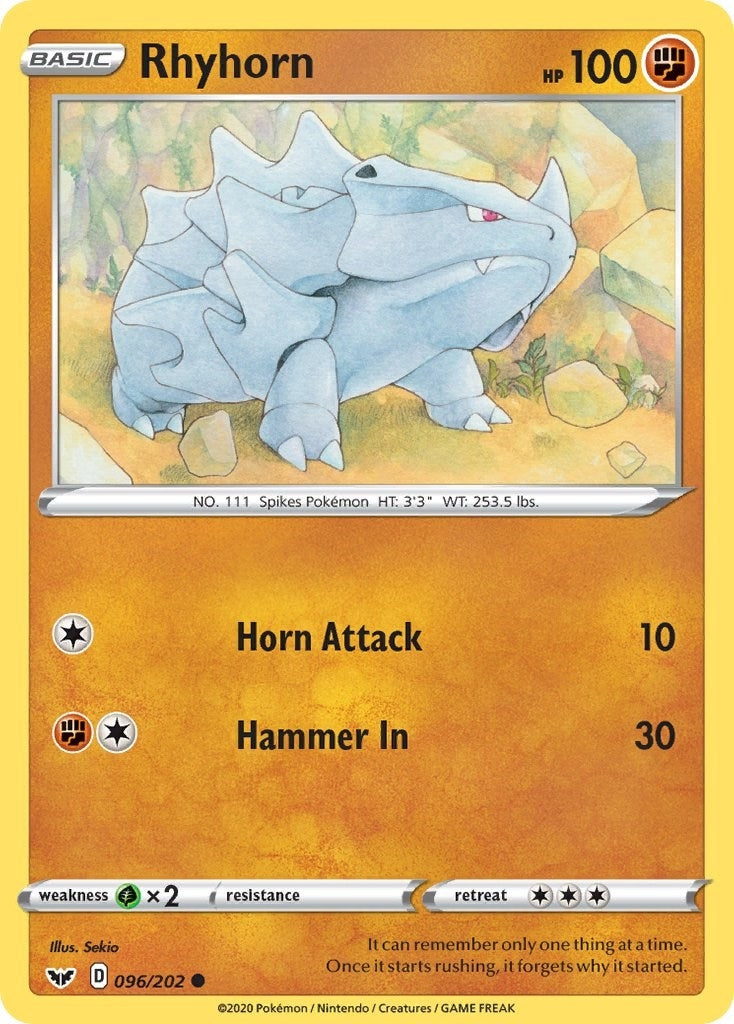Rhyhorn 096 (096/202) [SWSH01]
