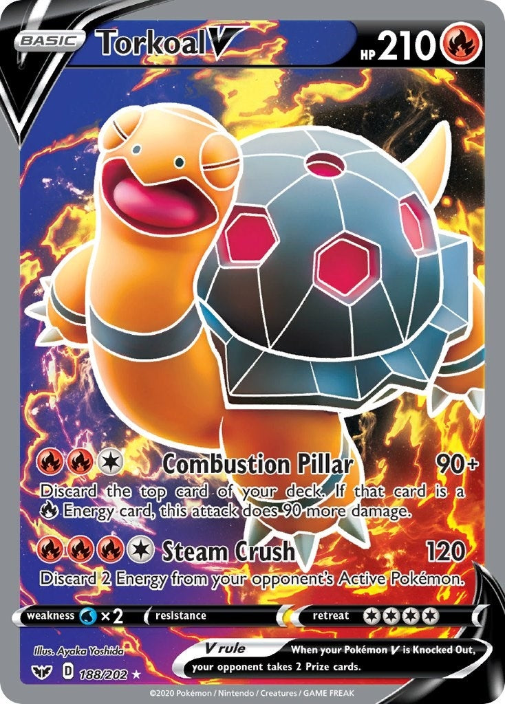 Torkoal V Full Art (188/202) [SWSH01]