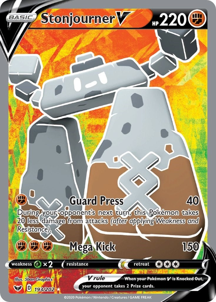 Stonjourner V Full Art (193/202) [SWSH01]