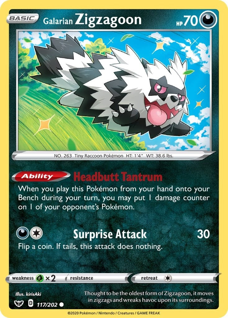 Galarian Zigzagoon (117/202) [SWSH01]