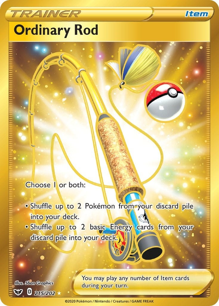 Ordinary Rod (Secret) (215/202) (SWSH01: Sword & Shield Base Set)