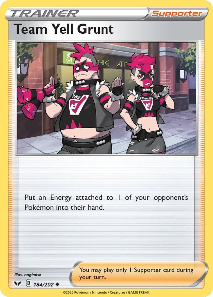 Team Yell Grunt (184/202) [SWSH01]