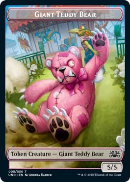 Giant Teddy Bear Acorn Stash Double sided Token [UND]