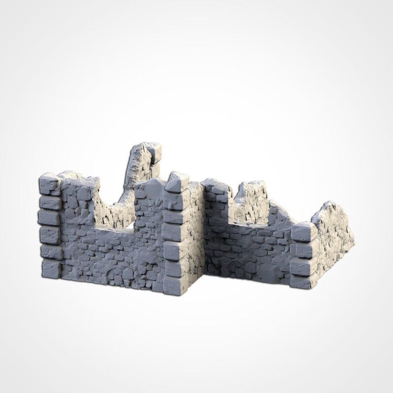 Abandoned Town 3D printed terrain view 20