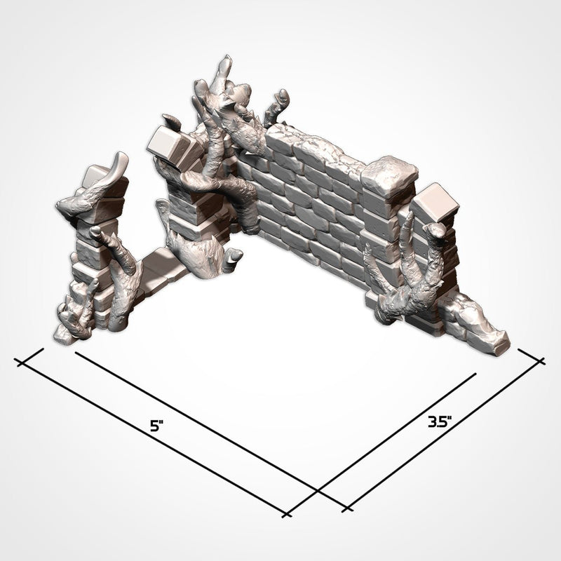 Abandoned Ruins GW 10th 3D printed terrain view 20