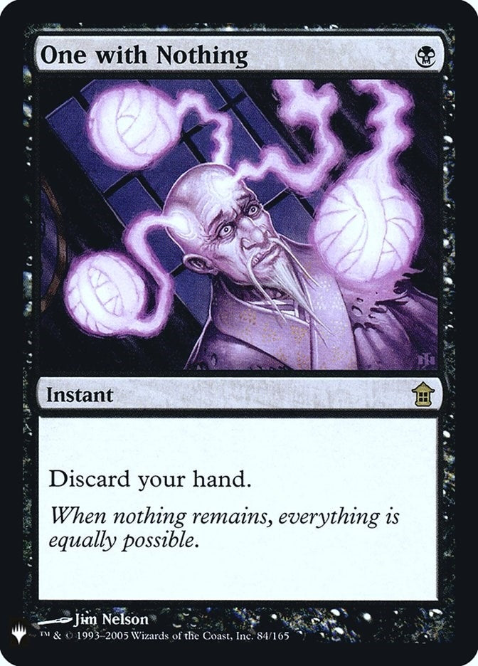 One with Nothing (84) [LIST]