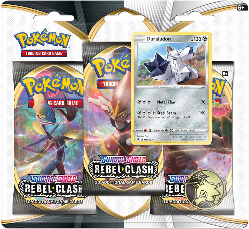 Rebel Clash 3 Pack Blister Duraludon [SWSH02]