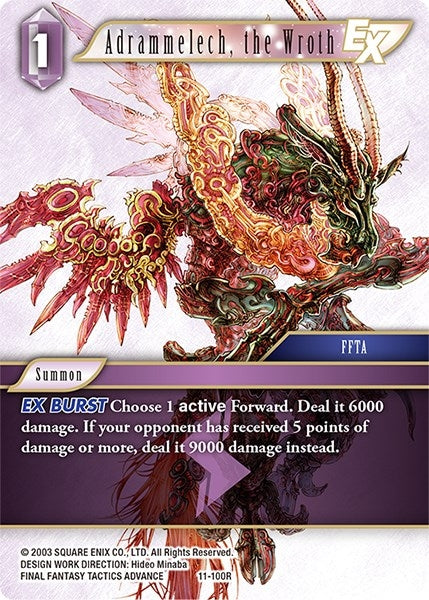 Adrammelech the Wroth EX (11-100R) [OP11]