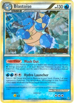Blastoise 13 95 Prerelease Staff (13/95) [PR]