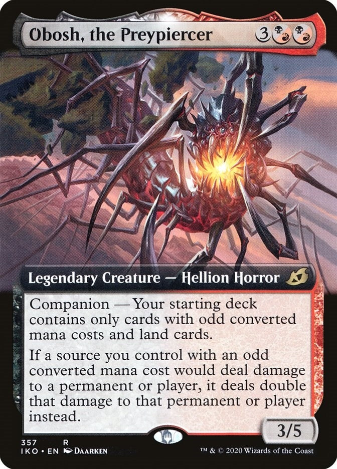 Obosh the Preypiercer Extended Art (357) [IKO]