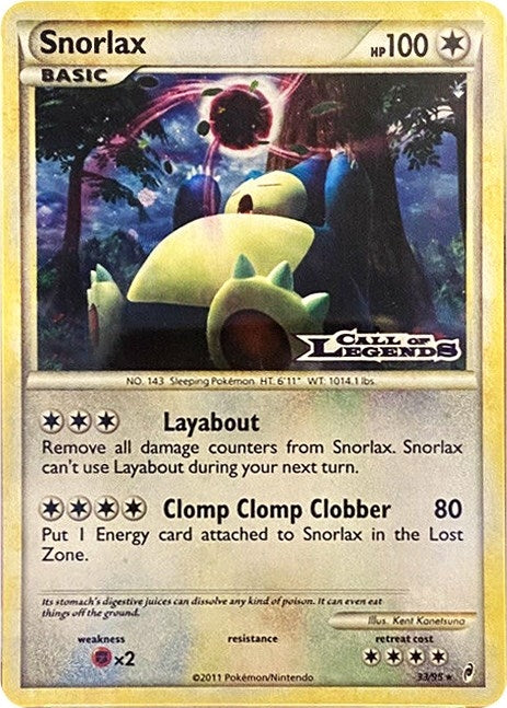 Snorlax 33 95 Prerelease (33/95) [PR]