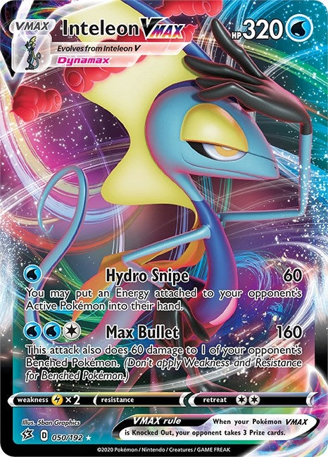 Inteleon VMAX (050/192) (SWSH02: Rebel Clash)