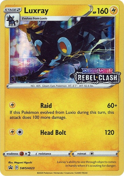 Luxray SWSH023 Prerelease Staff (SWSH023) [SWSD]