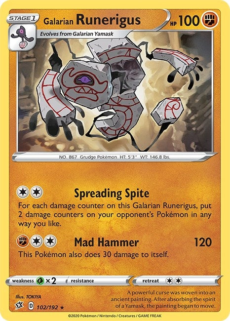 Galarian Runerigus (102/192) [SWSH02]