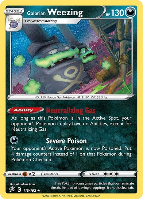 Galarian Weezing (113/192) (SWSH02: Rebel Clash)