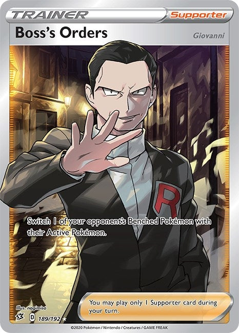 Bosss Orders Full Art (189/192) [SWSH02]