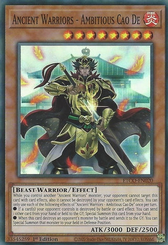 Ancient Warriors Ambitious Cao De (ETCO-EN020) [ETCO]