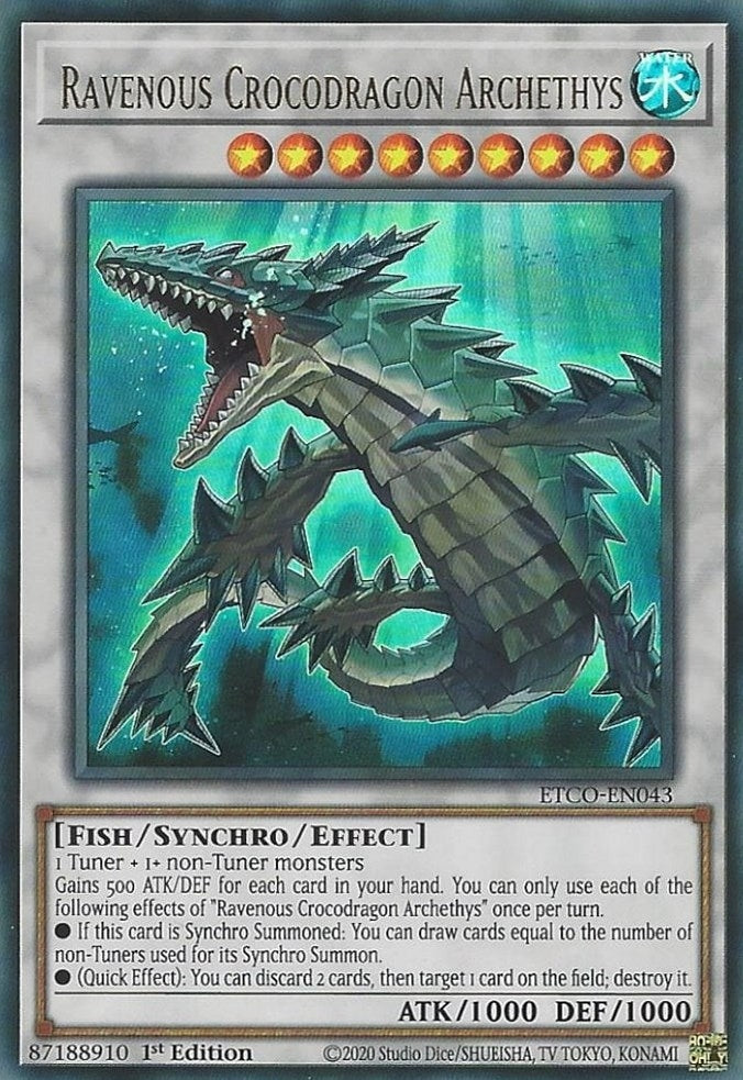 Ravenous Crocodragon Archethys (ETCO-EN043) [ETCO]